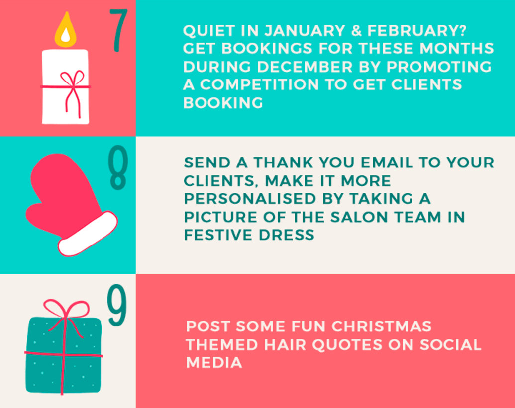 salon christmas promotion ideas